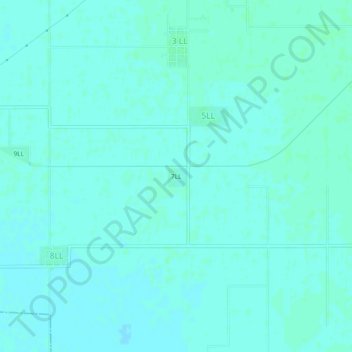 Mappa topografica 7LL, altitudine, rilievo