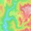 Mappa topografica Moissac-Bas, altitudine, rilievo