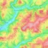 Mappa topografica Bomerich, altitudine, rilievo
