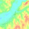 Mappa topografica Shottsville, altitudine, rilievo