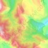 Mappa topografica Kosmas, altitudine, rilievo