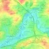 Mappa topografica Le Clos Poulain, altitudine, rilievo