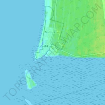Mappa topografica Pointe-Parent, altitudine, rilievo
