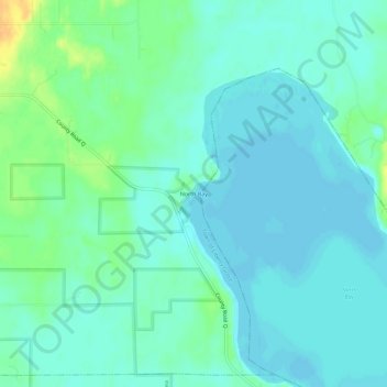 Mappa topografica North Bay, altitudine, rilievo