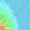 Mappa topografica Oroquieta, altitudine, rilievo