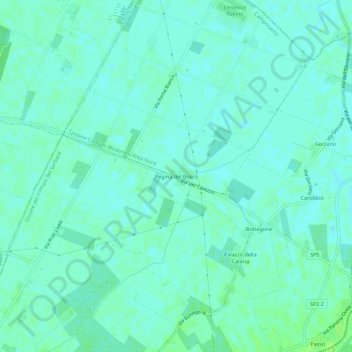 Mappa topografica Regina del Bosco, altitudine, rilievo