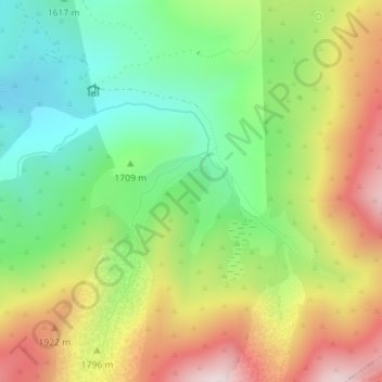 Mappa topografica Sierra de Gredos, altitudine, rilievo