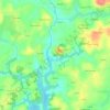 Mappa topografica Kerfur, altitudine, rilievo