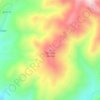 Mappa topografica Cerro de Hornos, altitudine, rilievo