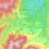 Mappa topografica Xonotla, altitudine, rilievo