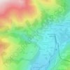 Mappa topografica Le Villaret, altitudine, rilievo