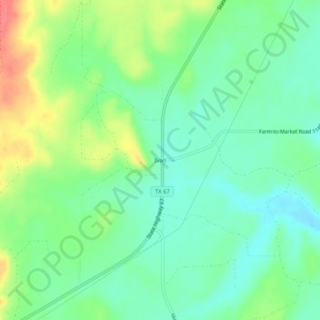 Mappa topografica Ivan, altitudine, rilievo