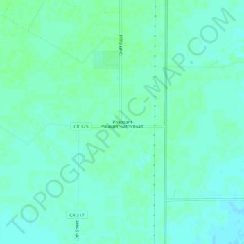 Mappa topografica Pheasant, altitudine, rilievo