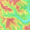 Mappa topografica Langenholdinghausen, altitudine, rilievo