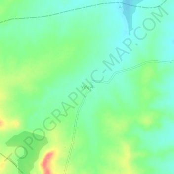 Mappa topografica Yelavi, altitudine, rilievo