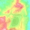 Mappa topografica Pergusa, altitudine, rilievo