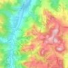 Mappa topografica Rocchetta, altitudine, rilievo
