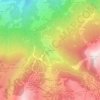 Mappa topografica La Roche, altitudine, rilievo