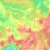 Mappa topografica Kersey, altitudine, rilievo