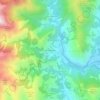 Mappa topografica Serro Inferiore, altitudine, rilievo