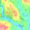 Mappa topografica Sprague, altitudine, rilievo