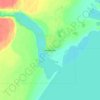 Mappa topografica Newhalen, altitudine, rilievo