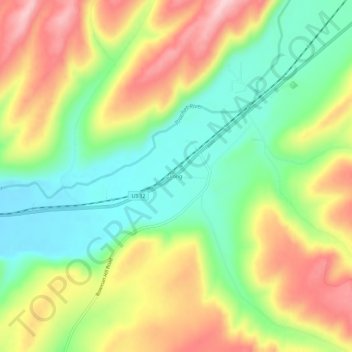 Mappa topografica Long, altitudine, rilievo