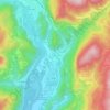 Mappa topografica Roccapietra, altitudine, rilievo