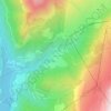 Mappa topografica L'Enversin d'Oz, altitudine, rilievo