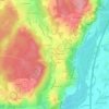 Mappa topografica Les Valettes, altitudine, rilievo