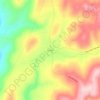 Mappa topografica Strickler, altitudine, rilievo
