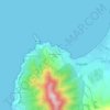 Mappa topografica Mirador Punta Pite, altitudine, rilievo