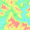 Mappa topografica Alfred, altitudine, rilievo