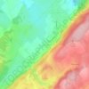 Mappa topografica Bians-les-Usiers, altitudine, rilievo