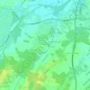 Mappa topografica La Raveauderie, altitudine, rilievo