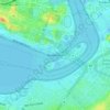 Mappa topografica Point Fraser, altitudine, rilievo