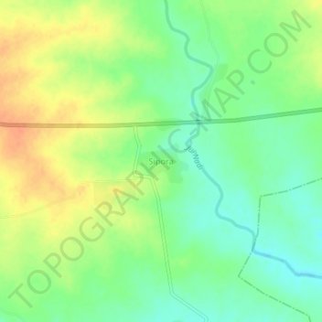 Mappa topografica Sipora, altitudine, rilievo