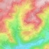 Mappa topografica Bussomagny, altitudine, rilievo