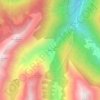 Mappa topografica Ambria, altitudine, rilievo