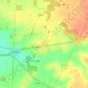 Mappa topografica Le Corbier, altitudine, rilievo