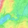 Mappa topografica Le Paret, altitudine, rilievo