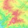 Mappa topografica Brentwood, altitudine, rilievo