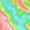 Mappa topografica Saint-Julien du Gourg, altitudine, rilievo
