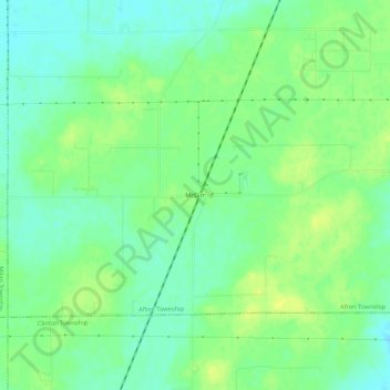 Mappa topografica McGirr, altitudine, rilievo
