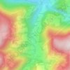 Mappa topografica Le Praz, altitudine, rilievo