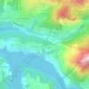 Mappa topografica La Rouillère, altitudine, rilievo