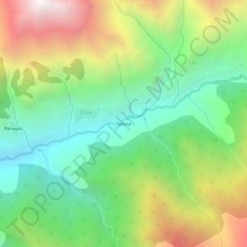 Mappa topografica Seema, altitudine, rilievo