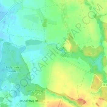 Mappa topografica Alt Farpen, altitudine, rilievo