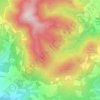 Mappa topografica Sorgente dello Stirone di Pellegrino Parmense, altitudine, rilievo