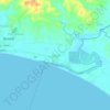 Mappa topografica Ogod, altitudine, rilievo